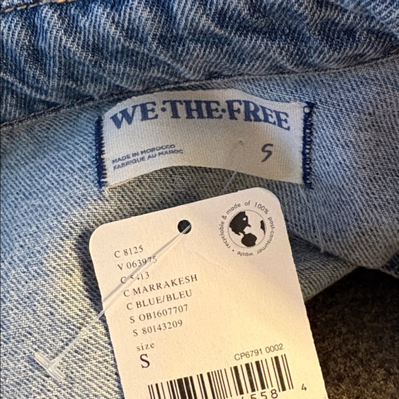 Free People Marci Denim Overall Short - Picture 8 of 8